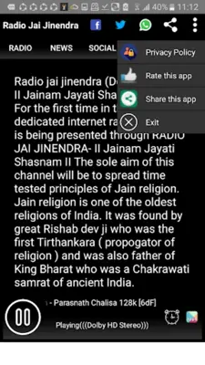 Jai Jinendra Radio on Jainism android App screenshot 5